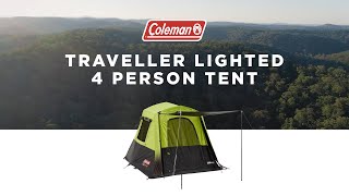 Coleman Traveller Lighted 4 Person Tent [upl. by Carolus]