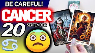 Cancer ♋ BE CAREFUL⚠️A VERY BAD WOMAN DOES THIS TO YOU😱🚨 horoscope for today SEPTEMBER 20 2024 ♋ [upl. by Anuahsal643]