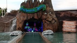 Log Flume Ride  Twilight Rides Rainbows End Auckland New Zealand [upl. by Onitnas240]