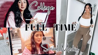 Day In The Life As A Content Creator  Full Time Student [upl. by Acemat]