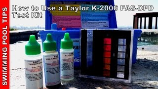 How to Use a Taylor Complete FASDPD Pool Water Test Kit K2006 [upl. by Ahsam853]