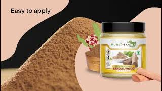 PURE PIK Sandalwood Powder For Face Pack [upl. by Salvucci556]