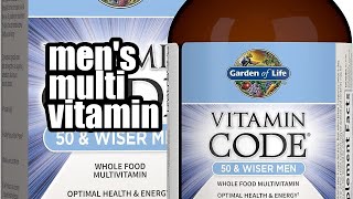 Review Garden of Life Multivitamin for Men Vitamin Code 50 Raw Whole Food Supplement with Probioti [upl. by Ynohtna514]