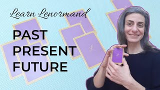 PASTPRESENTFUTURE LAYOUTS WITH LENORMAND  learnlenormand lenormandreader tarot [upl. by Mcdermott]