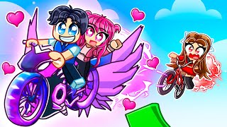 Andy Has A New Girlfriend In Roblox BIKE OBBY [upl. by Krystyna376]