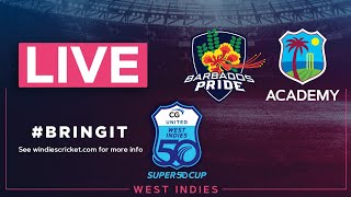 🔴 LIVE Barbados v West Indies Academy  CG United Super50 2023 [upl. by Aivata]