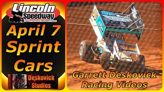 Lincoln Speedway  April 7 2024 Sprint Cars FULL RACE [upl. by Mycah108]