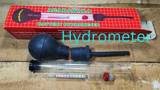 Hydrometer Hydrometer assemble Hydrometer kam kaise karta hai Battery acid check karne ka metre [upl. by Atsyrc]