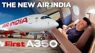 The New Air India  A350 Inaugural Flight [upl. by Anos]