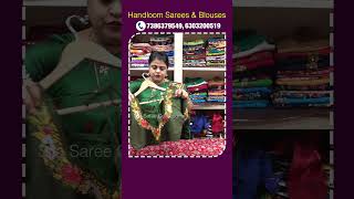 Latest Handloom Sarees With Readymade Blouse Collection [upl. by Nerraj279]