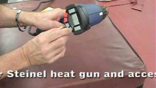 Steinel best heat gun for vinylleather repair work [upl. by Aremus274]