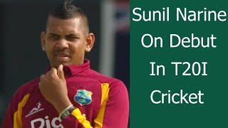 Sunil Narine On Debut In T20 Cricket  The Beginning Of A Great Mystery Spinner [upl. by Esorlatsyrc]