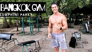 Bangkok Gym Lumphini Park and Outdoor Fitness Center with Nomadic Nava [upl. by Mourant]