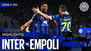 DIMARCO  SANCHEZ  3 POINTS 🔥  INTER 20 EMPOLI  HIGHLIGHTS  SERIE A 2324 ⚫🔵🇬🇧 [upl. by Dlorah7]