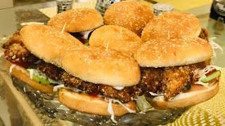 Zinger burgers homemade quick recipe [upl. by Yssirc]