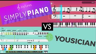 Yousician vs Simply Piano Review and Comparison of Premium Editions [upl. by Beetner]