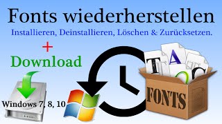 HOWTO Standard Fonts wiederherstellen  Schriftarten zurücksetzen  Download  Tutorial HD [upl. by Jarred]