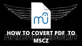 2021  How to convert PDF files to Musescore files [upl. by Eelnyl380]