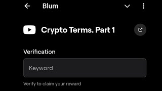 11th October Today Blum Video Code  Blum New Video Code  Crypto Terms Part 1 [upl. by Jenei794]