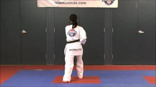 Poomsae  1 Back View [upl. by Noryahs992]