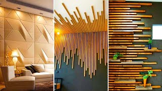 Latest Wall Decor Ideas  Home Wall Decorating For Living Room  Wooden Wall Decor Interior Design [upl. by Loren999]