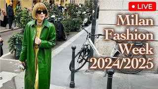 Milan Fashion Week 20242025 Stunning Start Unforgettable outfits you can see on the street [upl. by Claudetta]