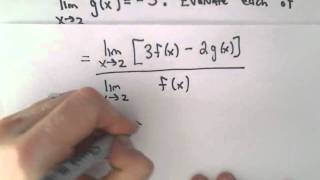 Limit Laws to Evaluate a Limit  Example 1 [upl. by Lauber]