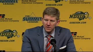 NDSU Mens Basketball Postgame Press Conference  December 14 2016 [upl. by Eppesuig794]