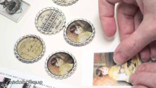 How to Prepare Images in Pendants for Resin Using Mod Podge [upl. by Lovell819]