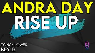 Andra Day  Rise Up  Karaoke Instrumental  Lower [upl. by Asiilanna]