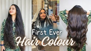 DREAM COME TRUE 😱❤️  FIRST TIME IN LIFE 😲 HAIR COLOUR  HAIR CUT  MALAVIKA KRISHNADAS [upl. by Fakieh]