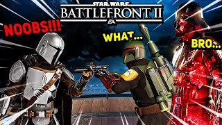 Star Wars Battlefront 2 SALTY MATCHES IN Heroes Vs Villains  Battlefront 2 [upl. by Eolcin]