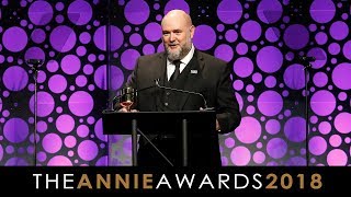 Annie Awards 2018  The Winsor McCay Award  James Baxter [upl. by Florentia]