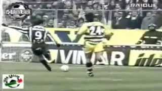 Serie A 19992000 day 16 Parma  Juventus 11 Del Piero Crespo [upl. by Nibas]