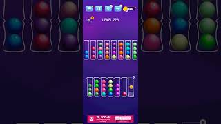 Ball Sort Level 223 Puzzle Color Sort Tatem Games Inc All levels ballsortpuzzle [upl. by Gratia223]