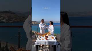 Breakfast at Lindos Blu Hotel in Rhodes Greece 🇬🇷 hotel lindosblu shorts [upl. by Ernestine]