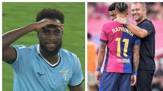 Boulaye Dia buteur pour son premier Match avec LazioFC Barcelone et Raphinha en 🔥 Flick [upl. by Kinna]