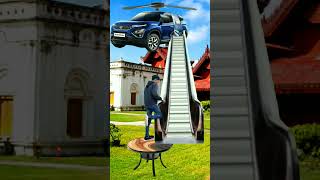 harrier real car new pankha vfx magic funny trending reels video effect on speed shorts viralsong [upl. by Ardnohsal]