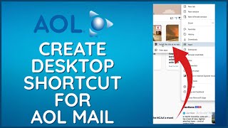 How to Create Desktop Shortcut for AOL Mail 2024 [upl. by Van86]