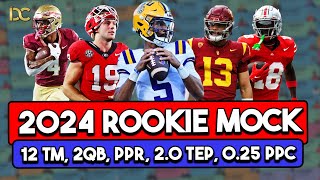 2024 Dynasty Rookie Mock Draft Strategy amp Breakdown  Fantasy Football [upl. by Ozzie835]