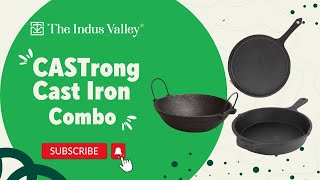 Best Cast Iron Cookware Set In India  Top Cast Iron Skillet  Kadai  Tawa  The Indus Valley [upl. by Adrahs]