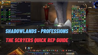 How to change from Aldor to Scryer reputation to learn recipes for professions  WoW Shadowlands [upl. by Sax]