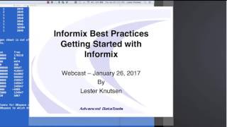 Best Practices for Getting Started with Informix [upl. by Kevina]