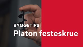 Byggetips Bruk Platon festeskrue og kantlist ved montering av grunnmursplate mot isolasjon [upl. by Conney282]