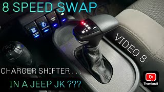 Jeep JK Hemi Swap Ep8  8 Speed Swap wiring and shifter installation [upl. by Haceber510]