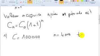 mathématique financière S2 partie 6 quot les intérêts composée quot [upl. by Lerred]