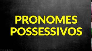 📌Pronomes possessivos Prof Alda [upl. by Admama]