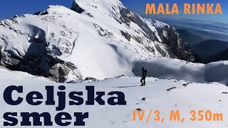 Celjska v Mali Rinki  350m IV3 [upl. by Tade]