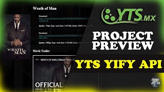 Coming Up  YTS API tutorial  YTS YIFY MOVIES API  PROJECT PREVIEW [upl. by Daffodil233]