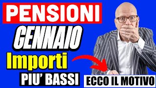 PENSIONI GENNAIO 2024 👉 IMPORTI PIÙ BASSi sul CEDOLINO NETTO ECCO COSA STA ACCADENDO 💸 [upl. by Aldwon292]